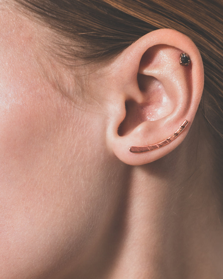 Small gemstone stud earrings