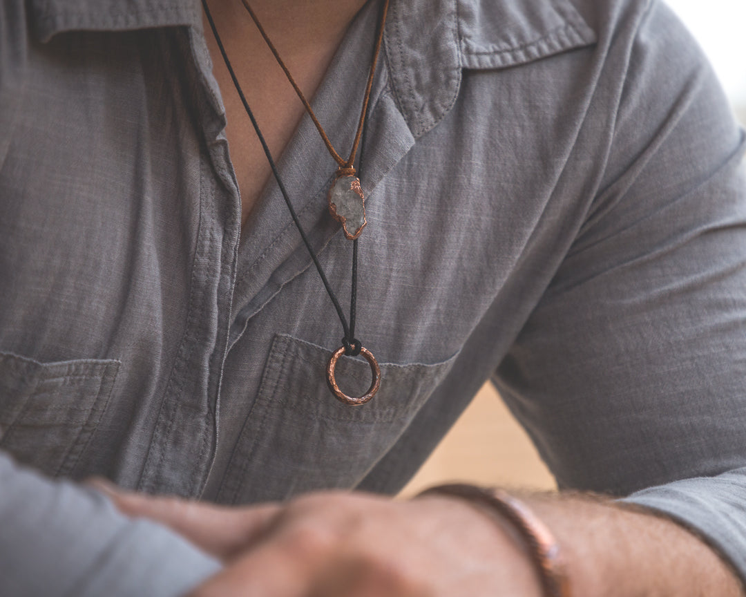Hammered Circle Pendant