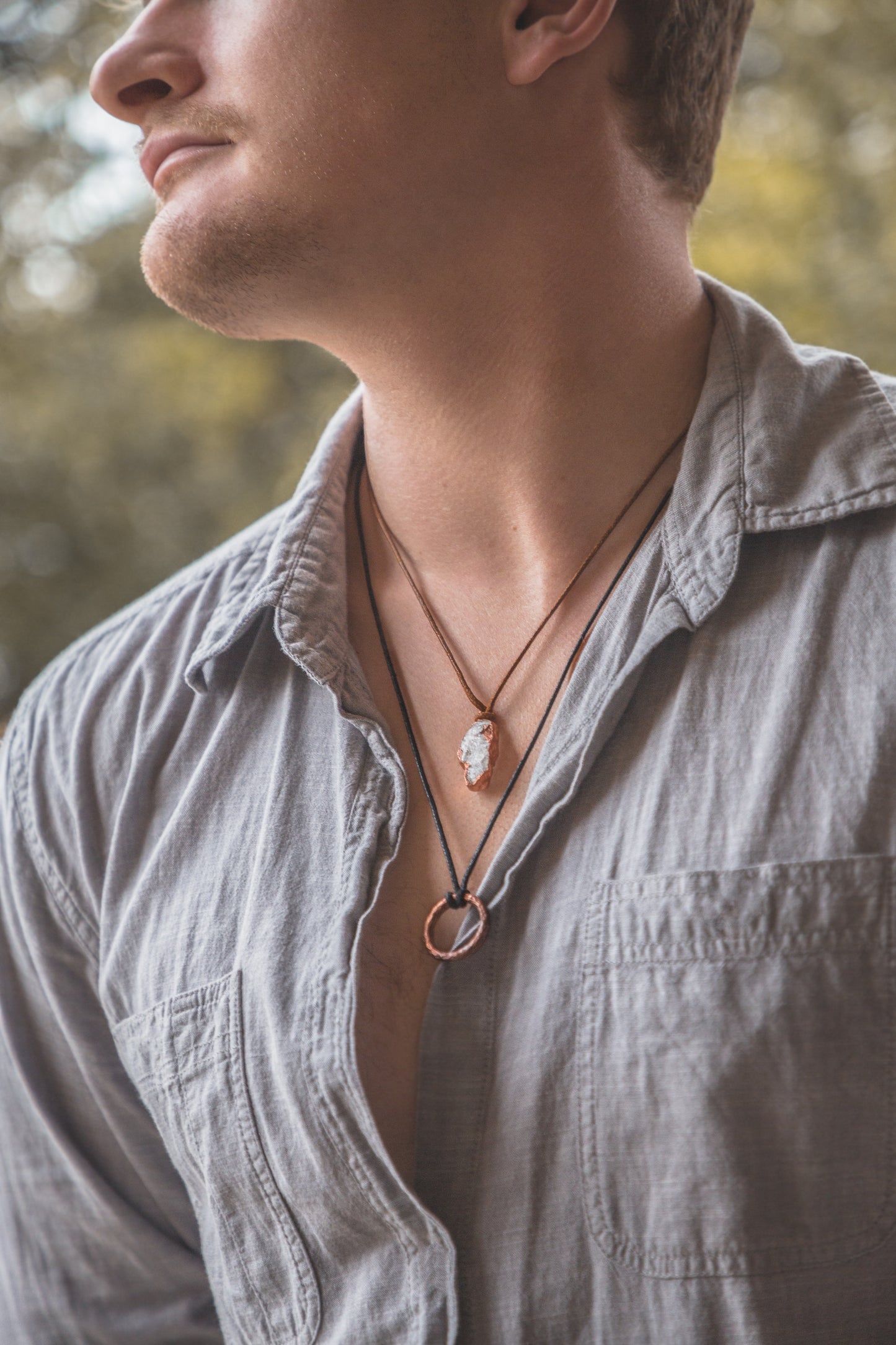 X Large Birthstone Necklace