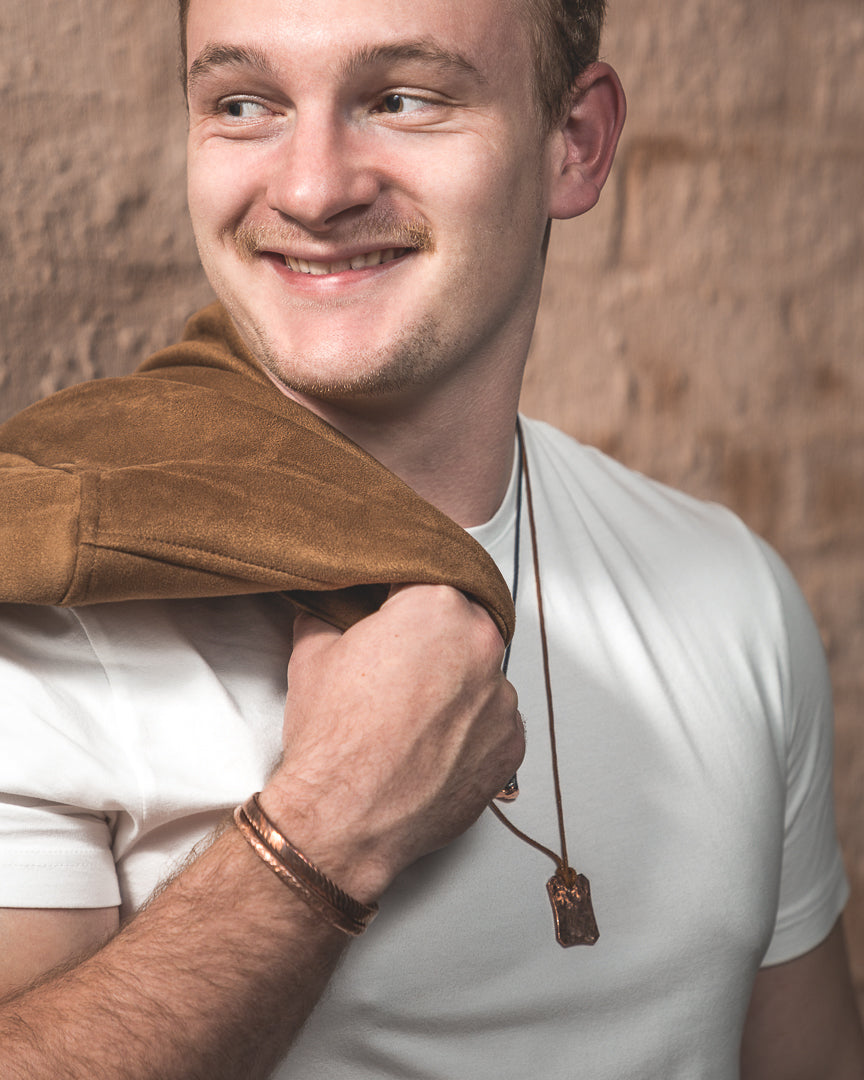 Hammered Tag Pendant