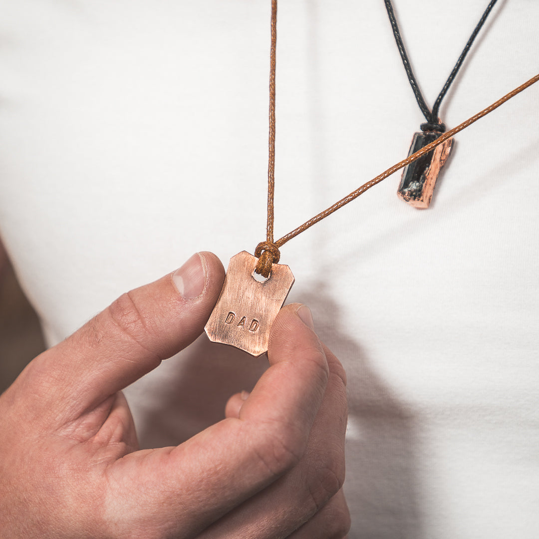 Hammered Tag Pendant