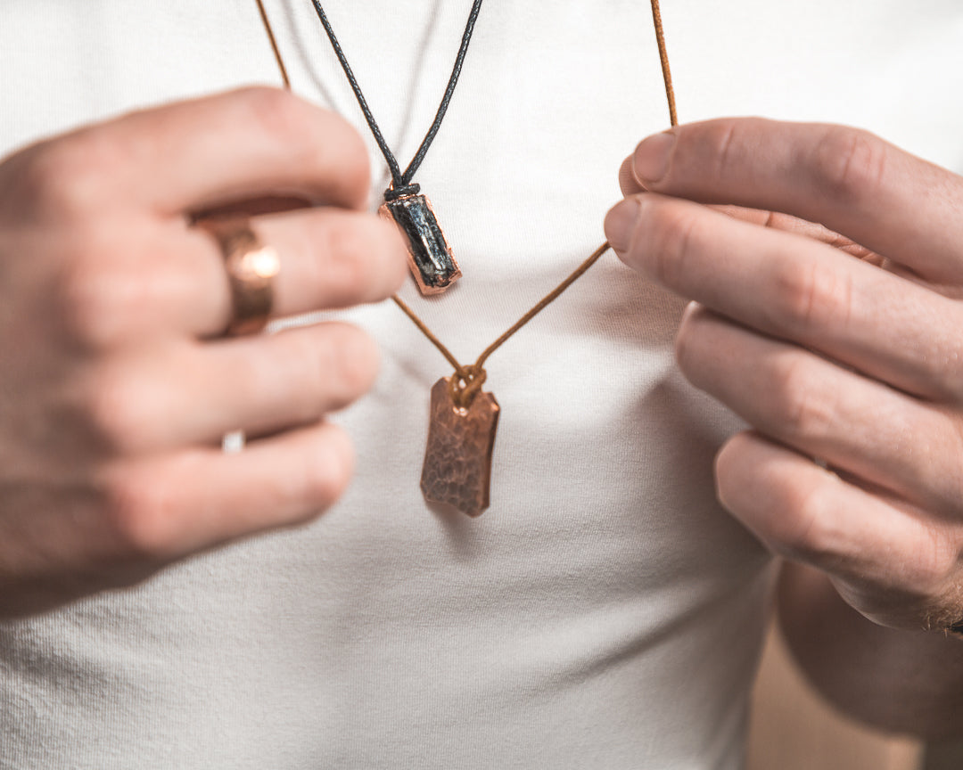 Hammered Tag Pendant