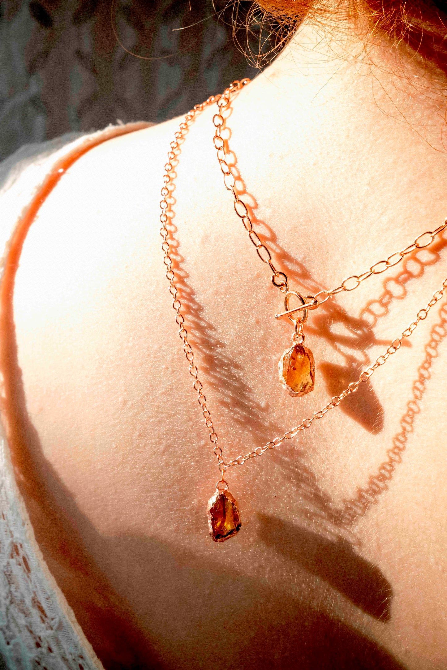 Large Birthstone Toggle Clasp Necklace