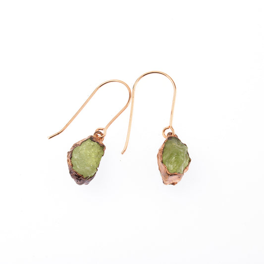 Large Birthstone Short Dangly Earrings