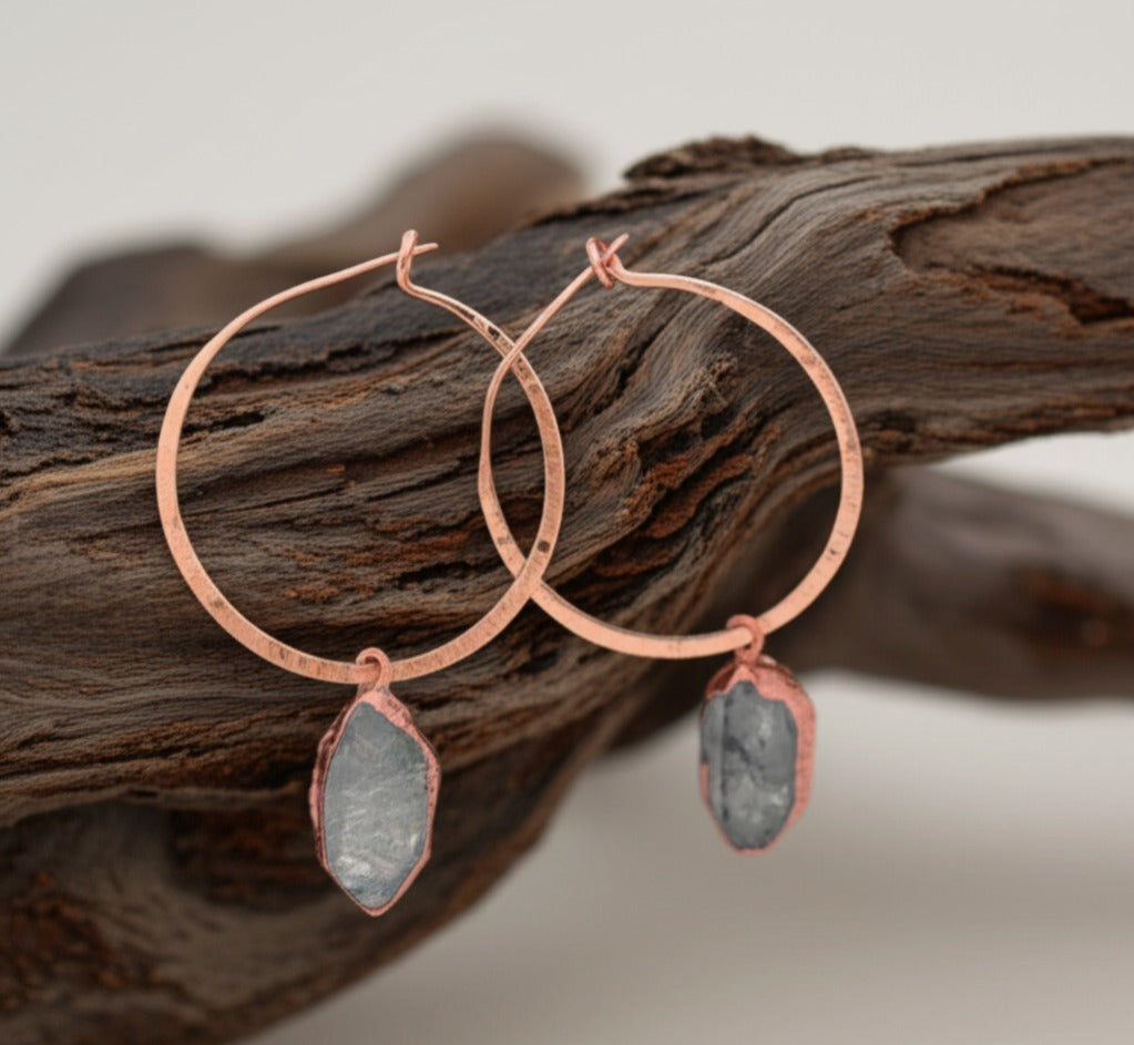Gemstone Hoops