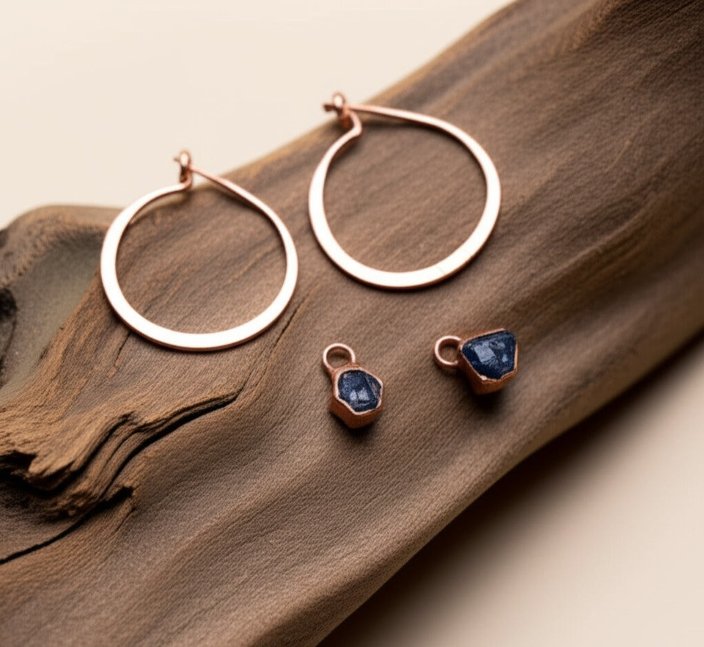 Gemstone Hoops