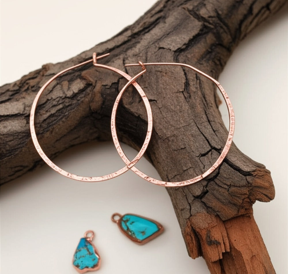 Gemstone Hoops