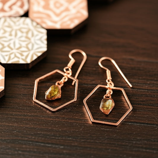 Hexagon Earrings