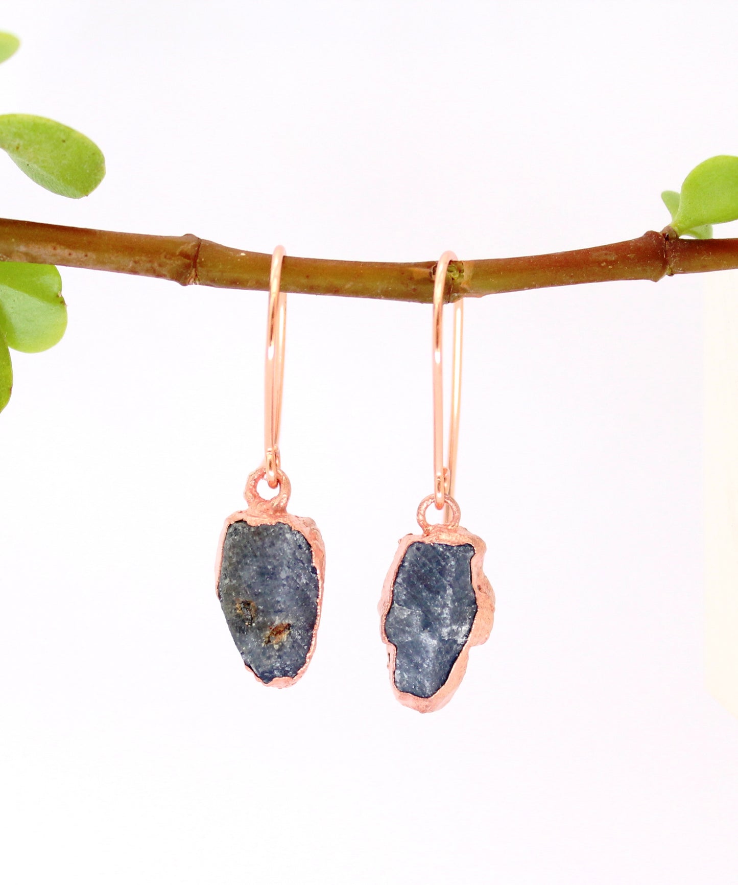 Large Birthstone Short Dangly Earrings