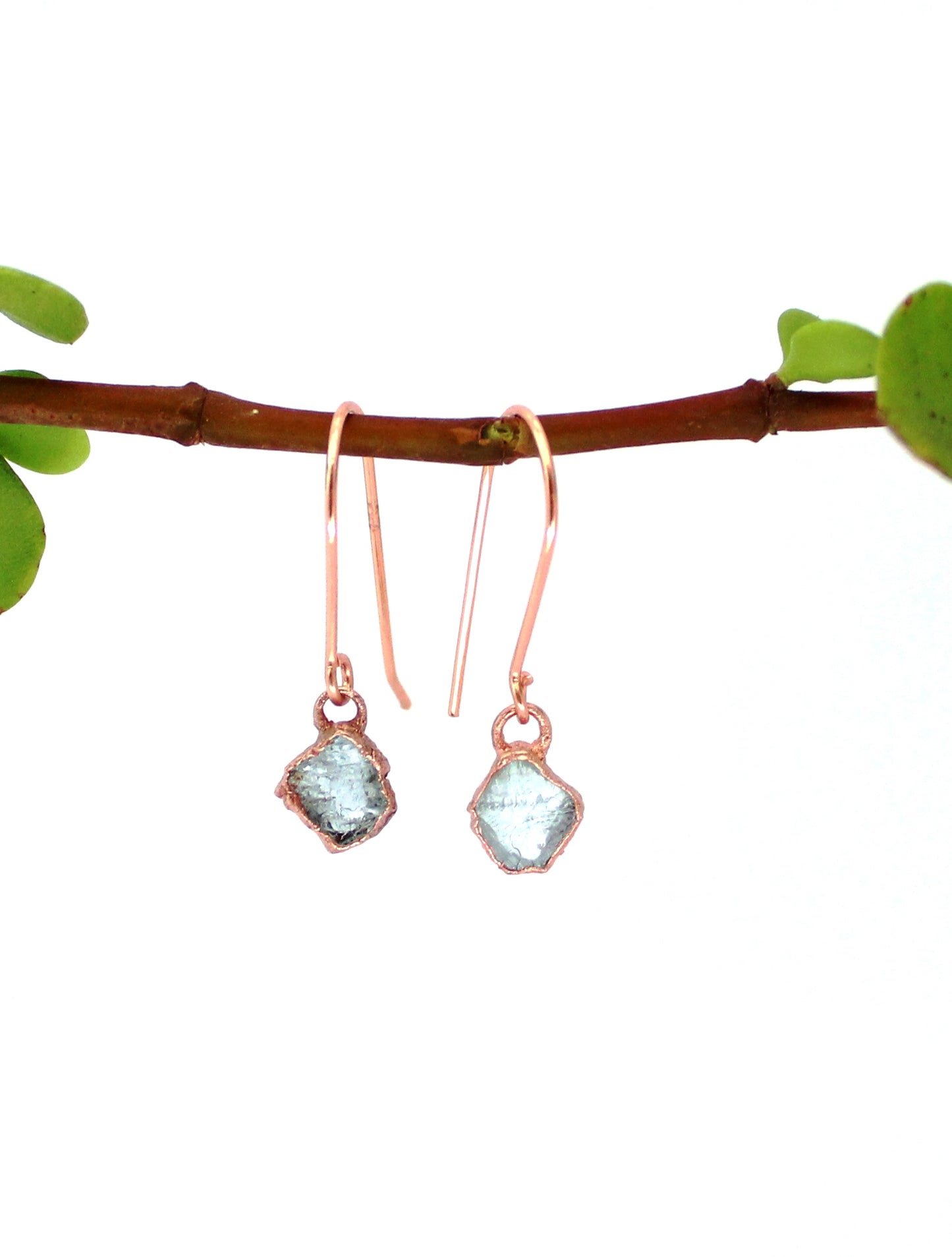Small Birthstone Short Dangly Earrings