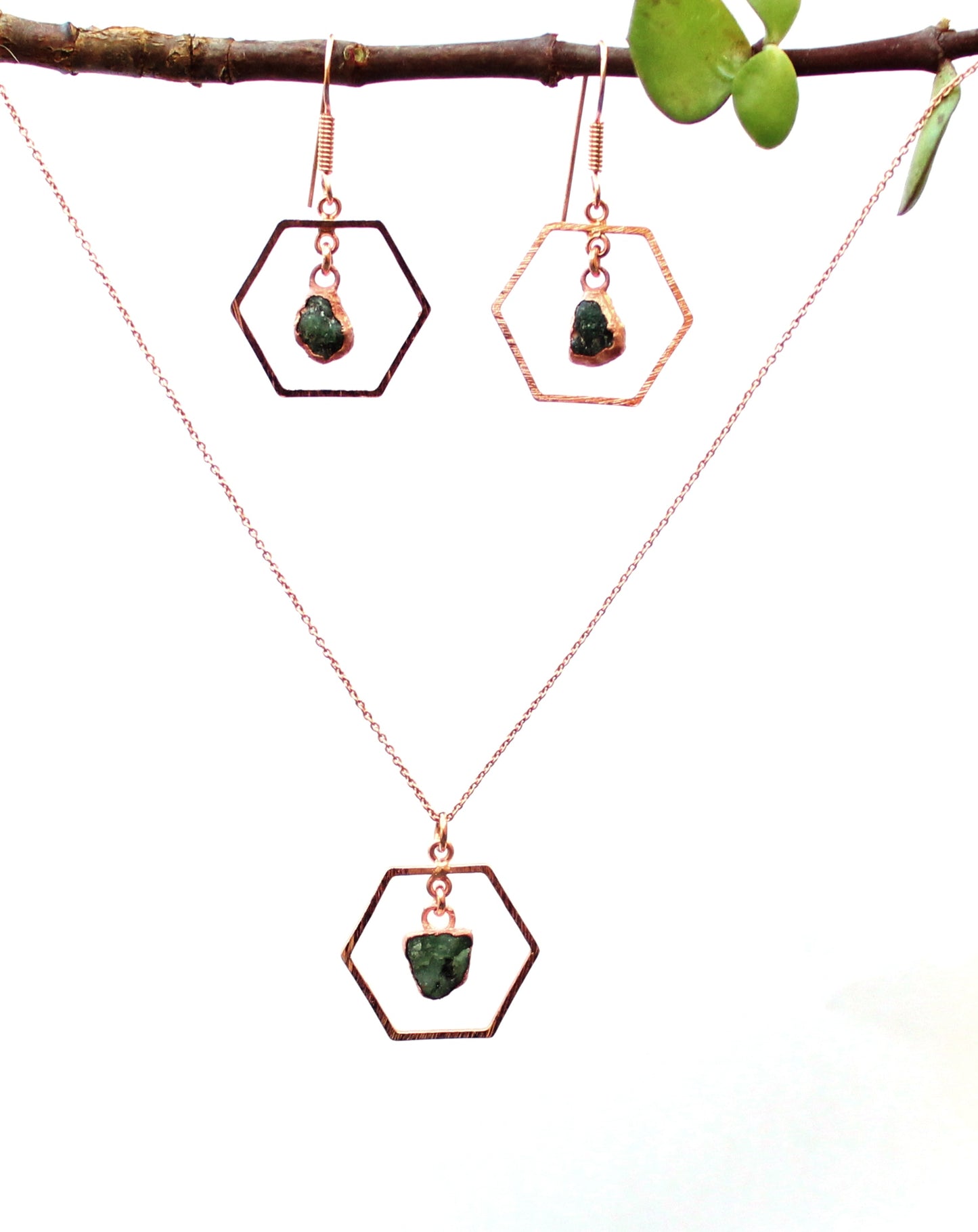 Emerald Hexagon Set