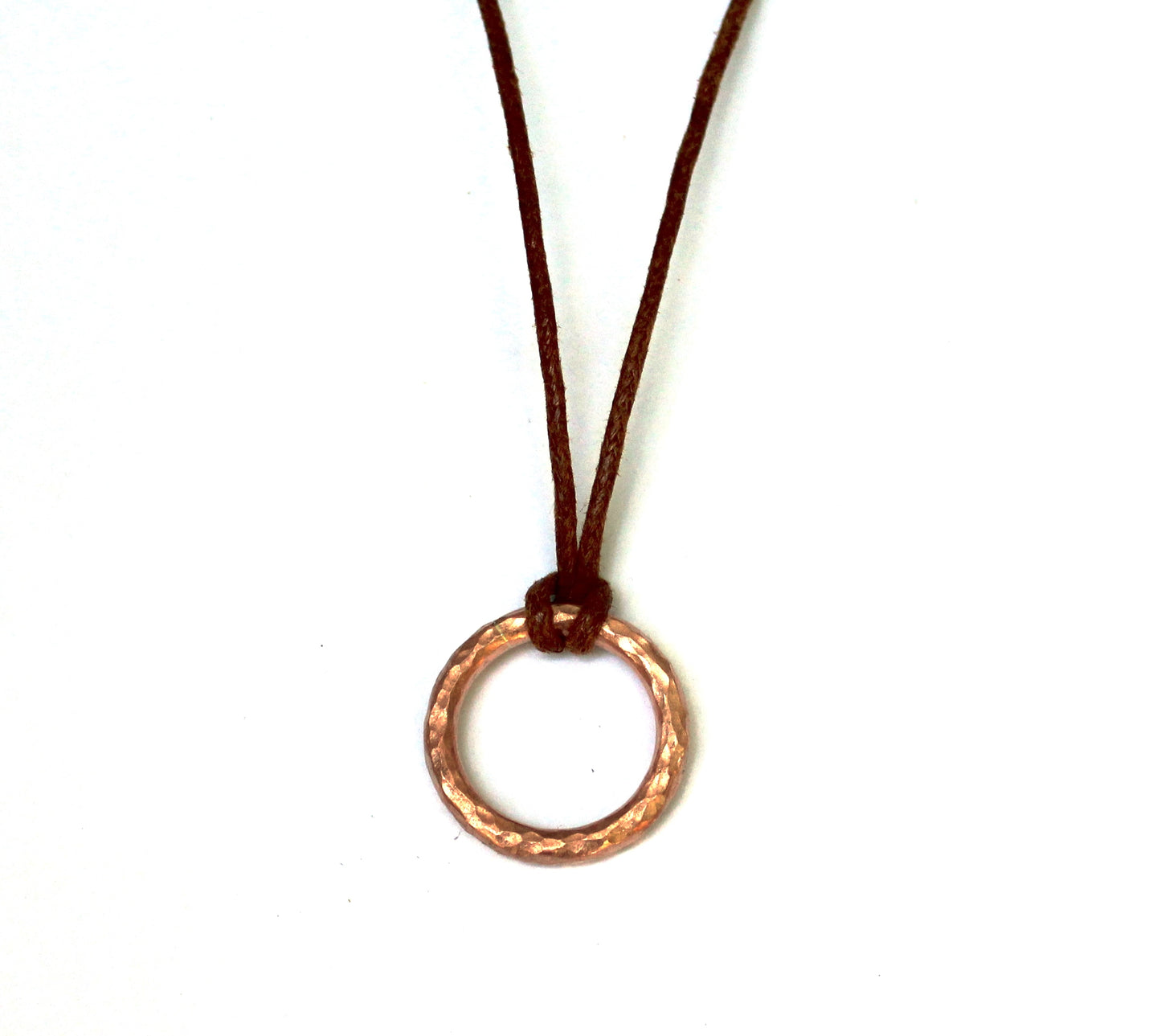 Hammered Circle Pendant