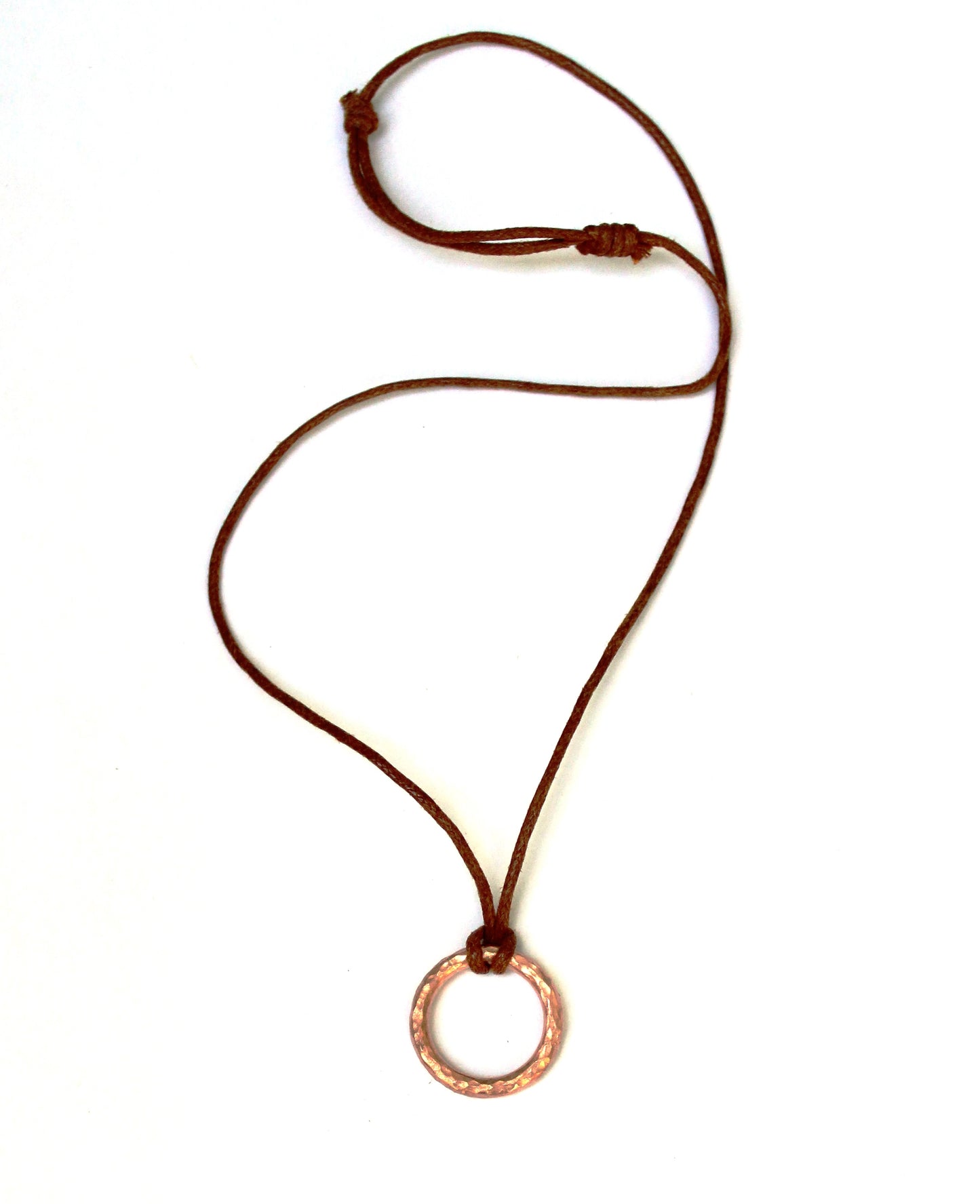 Hammered Circle Pendant