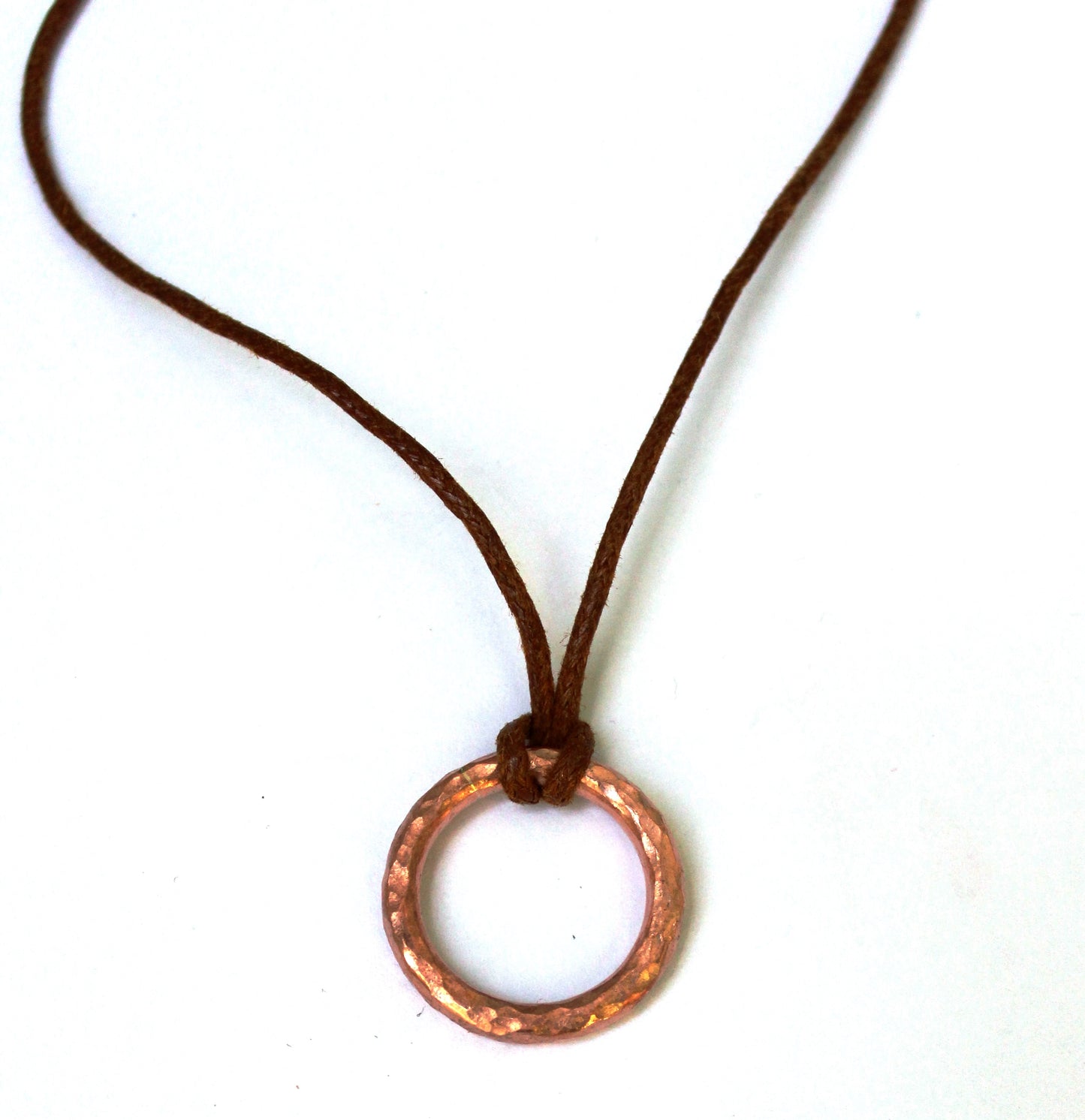 Hammered Circle Pendant