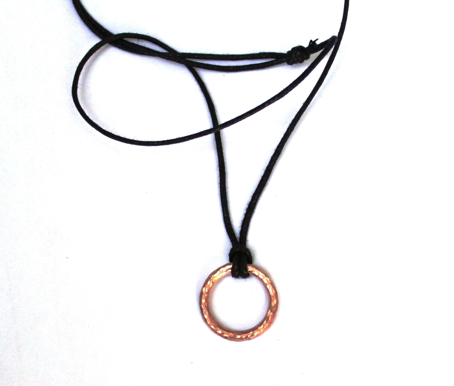 Hammered Circle Pendant