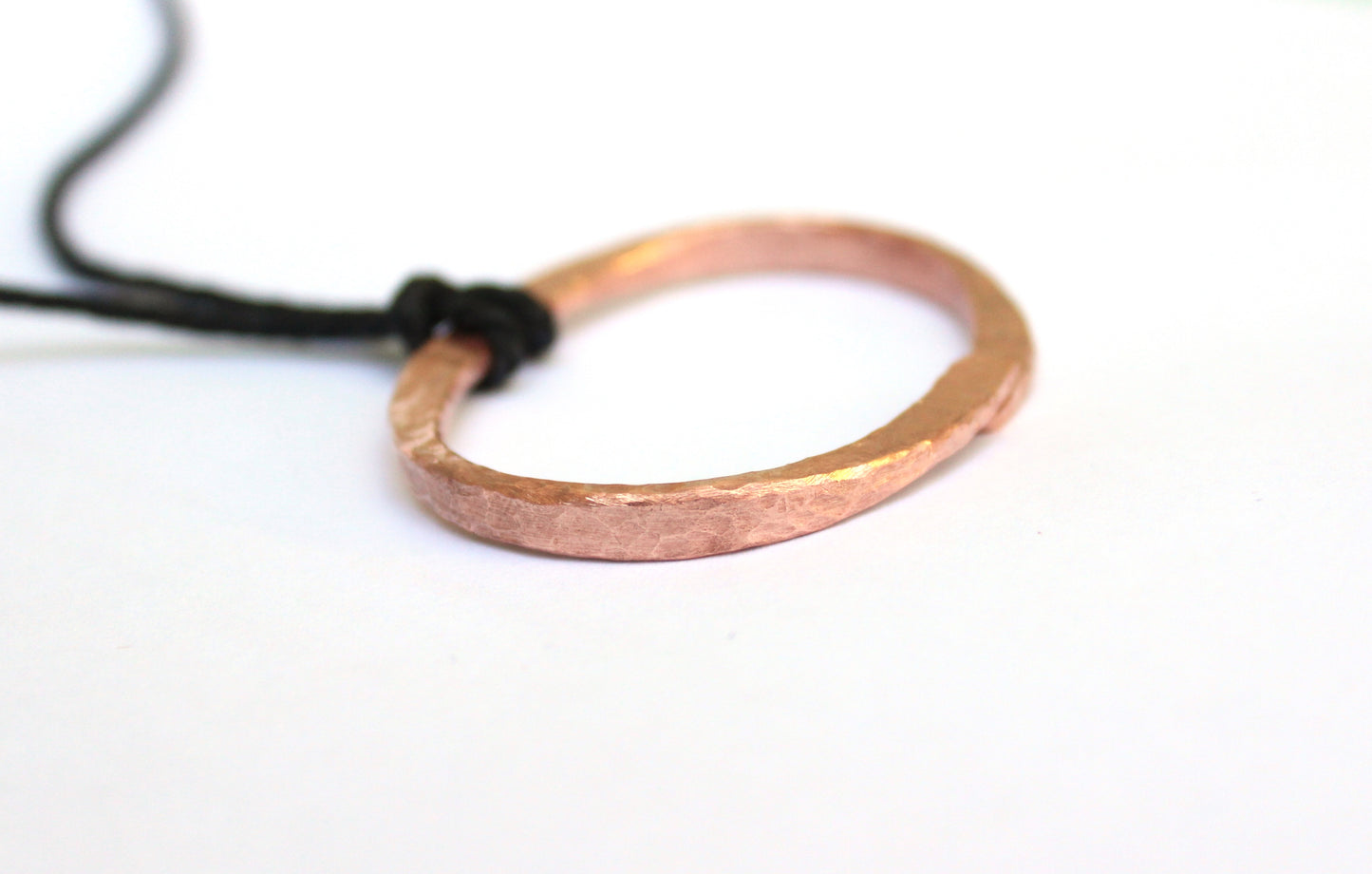 Hammered Oval Pendant