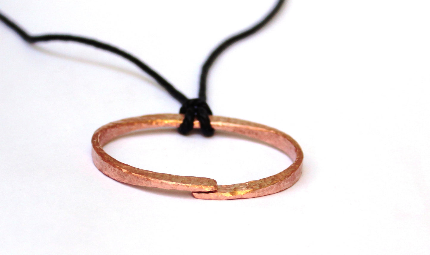 Hammered Oval Pendant