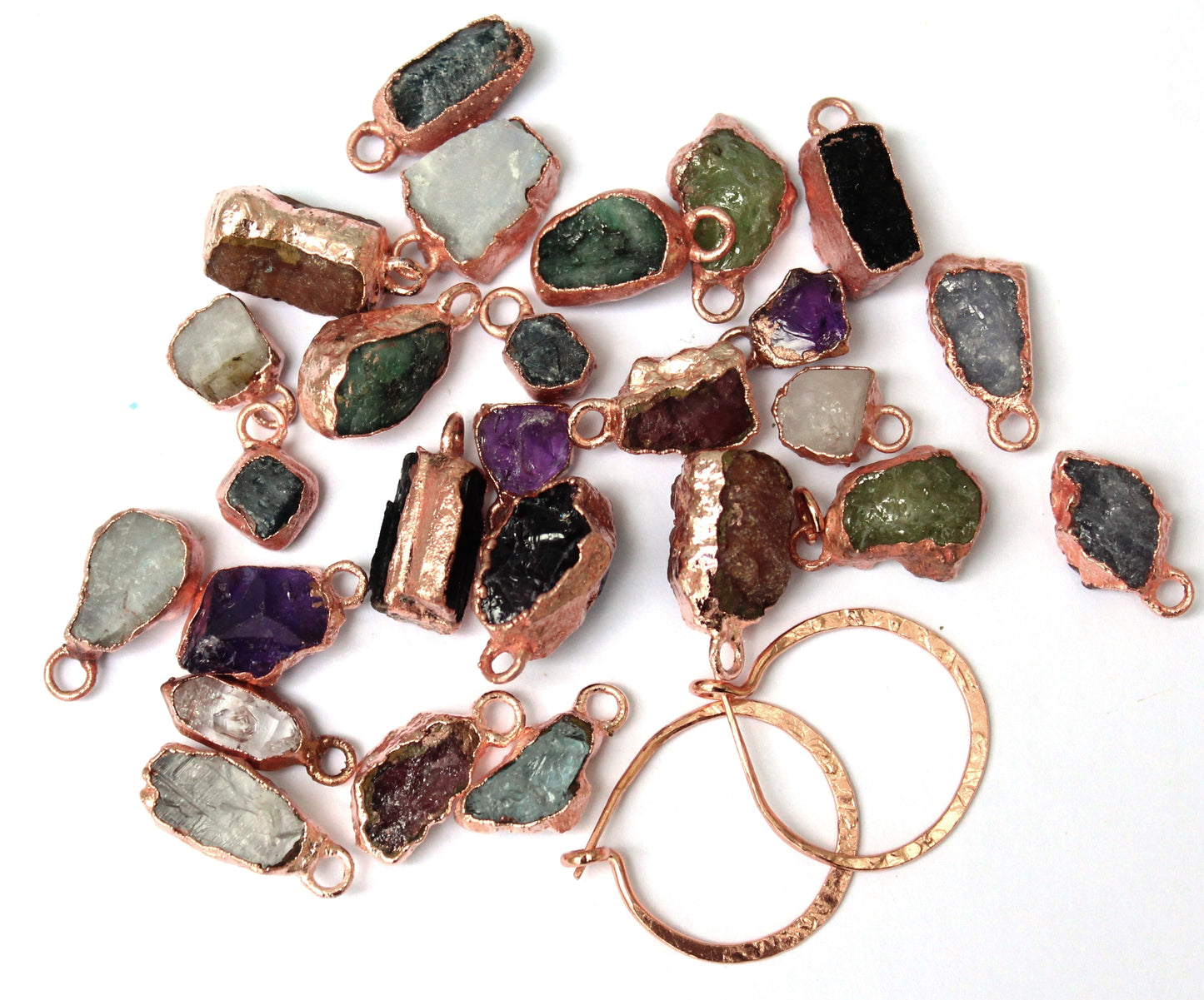 Gemstone Hoops