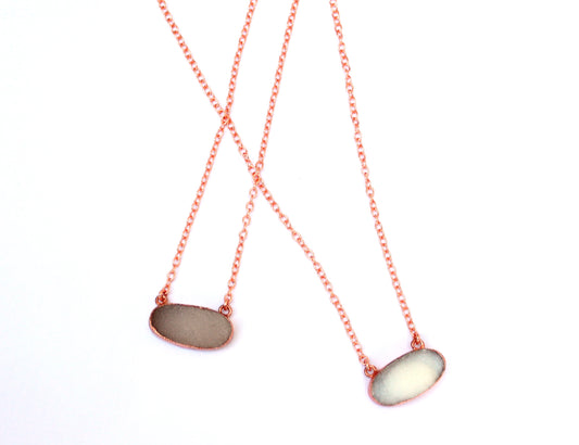 X Large Druzy Necklace, Horizontal