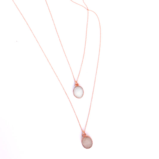 Large Druzy Necklace