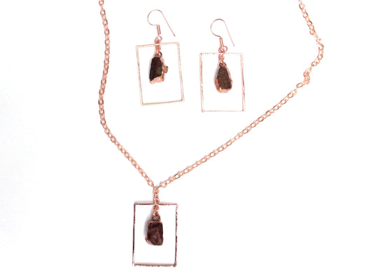 Ruby Rectangle Shape Gemstone Set