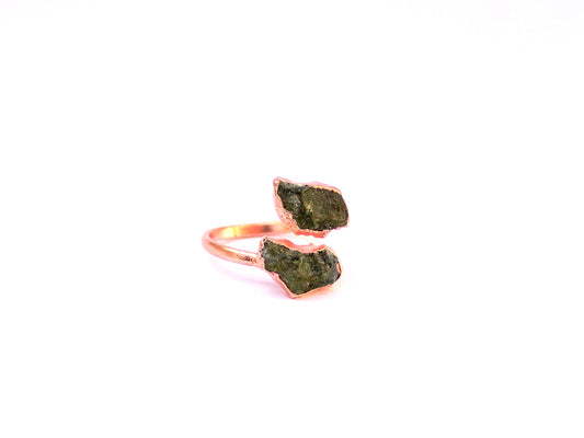 Large Open Peridot Ring