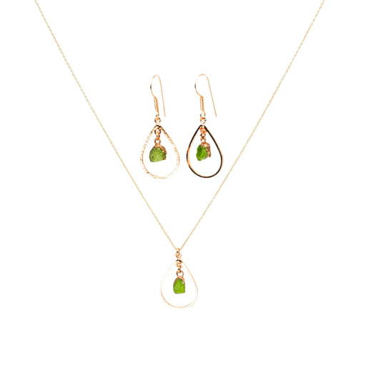 Peridot Drop Set