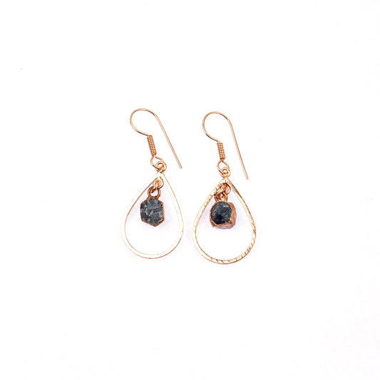 Sapphire Drop Shape Earrings
