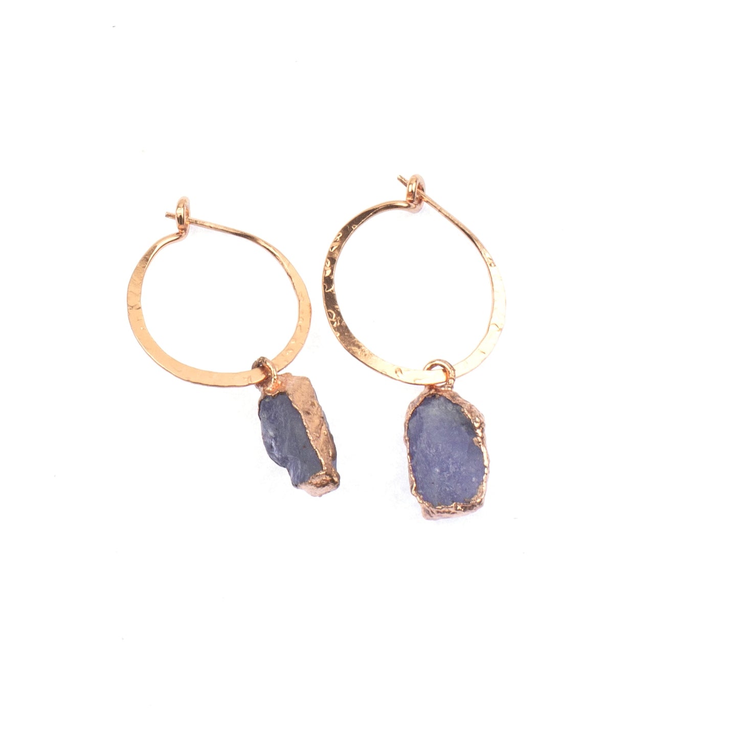 Small Tanzanite Hoops