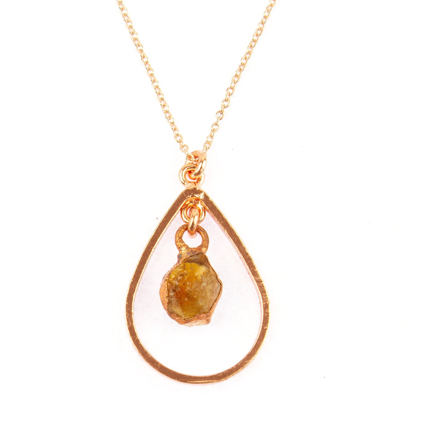 Citrine Drop Necklace