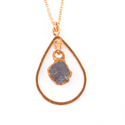 Tanzanite Drop Necklace