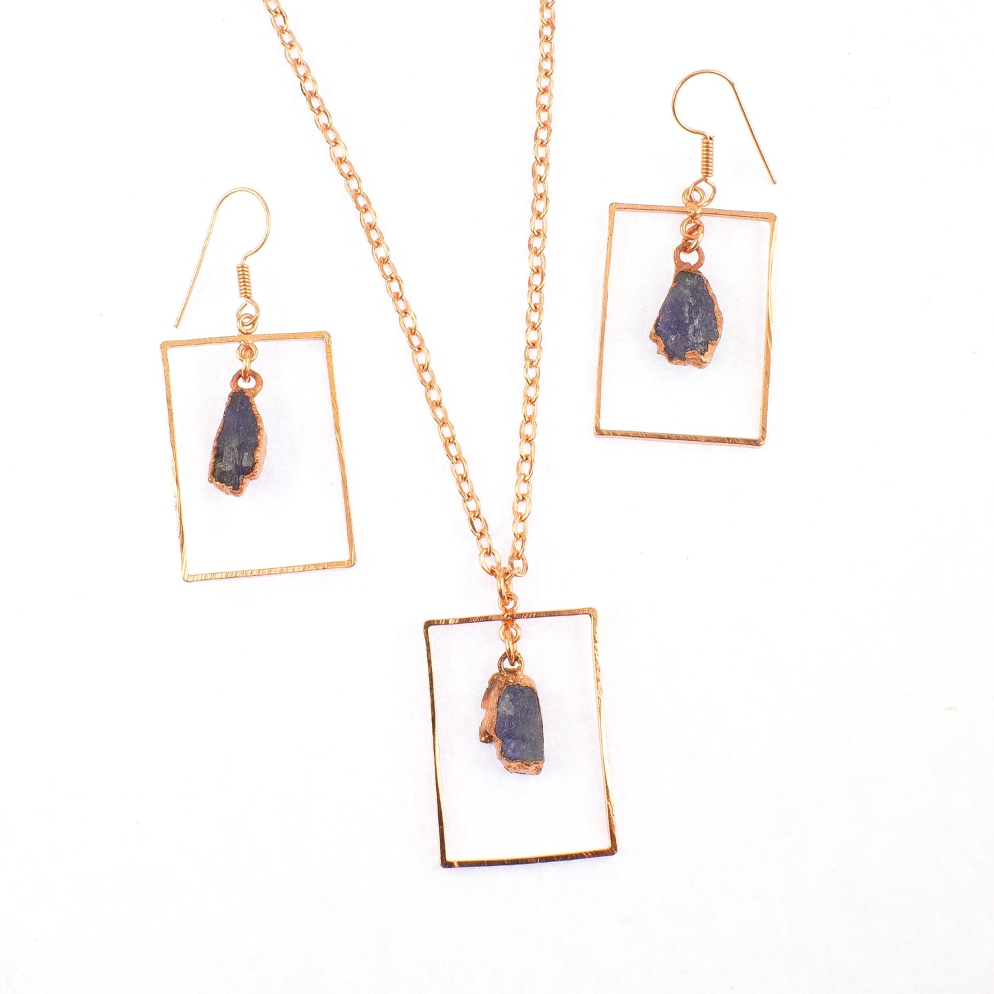 Tanzanite Rectangle Set