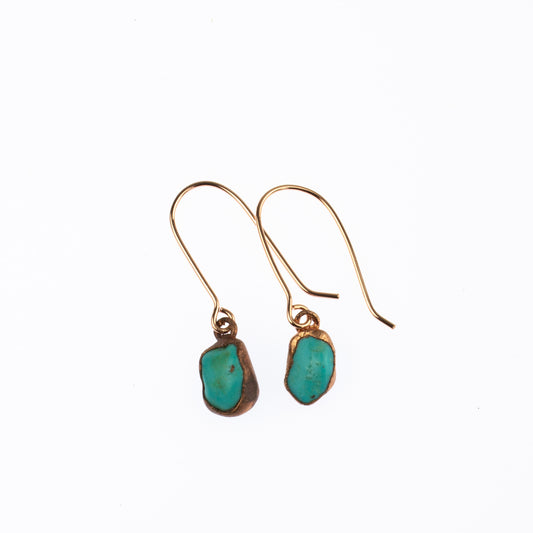 Small Turquoise Short Dangly Earrings