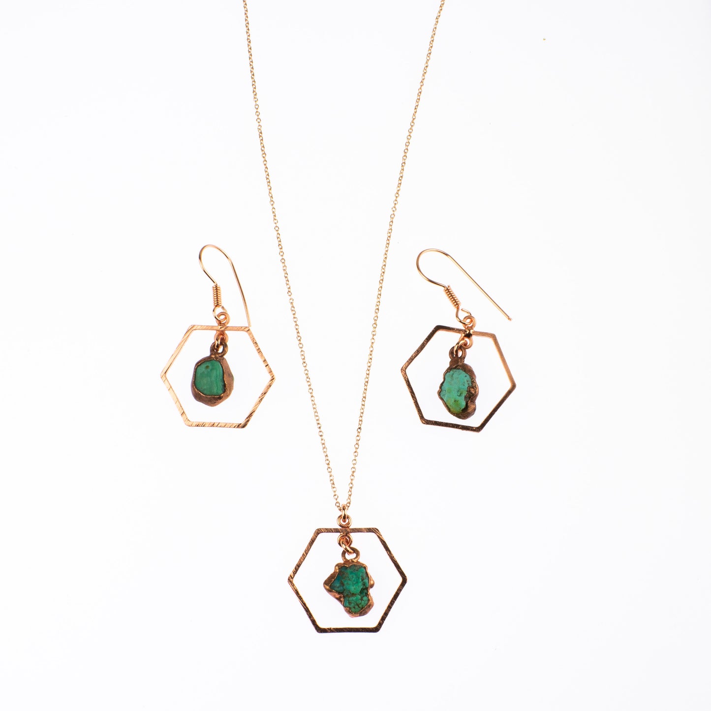Turquoise Hexagon Set