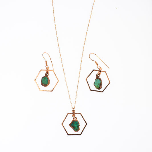 Turquoise Hexagon Set