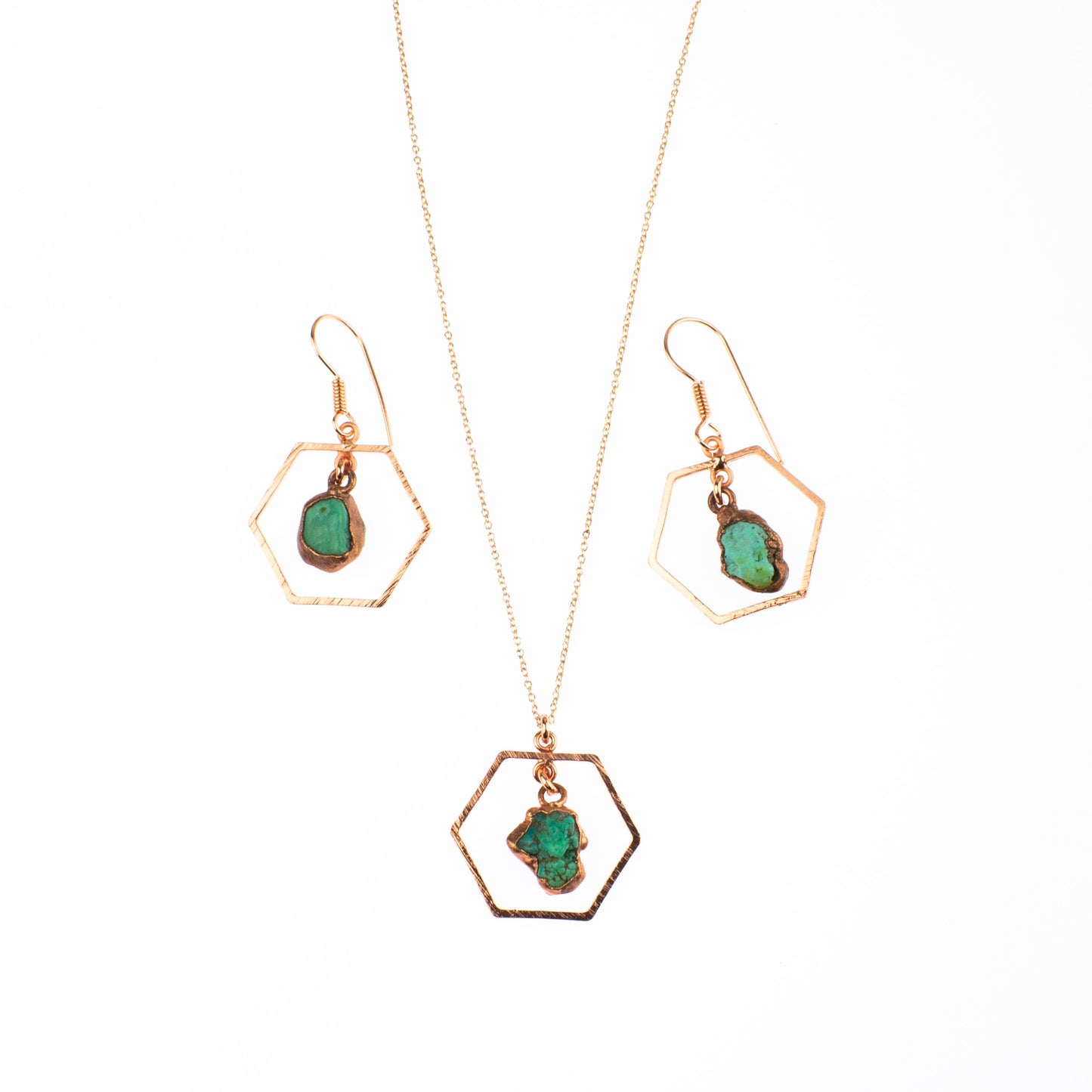 Turquoise Hexagon Set