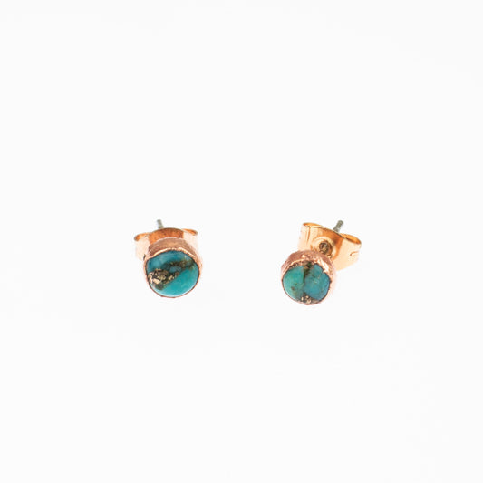 Small Cab Turquoise Studs