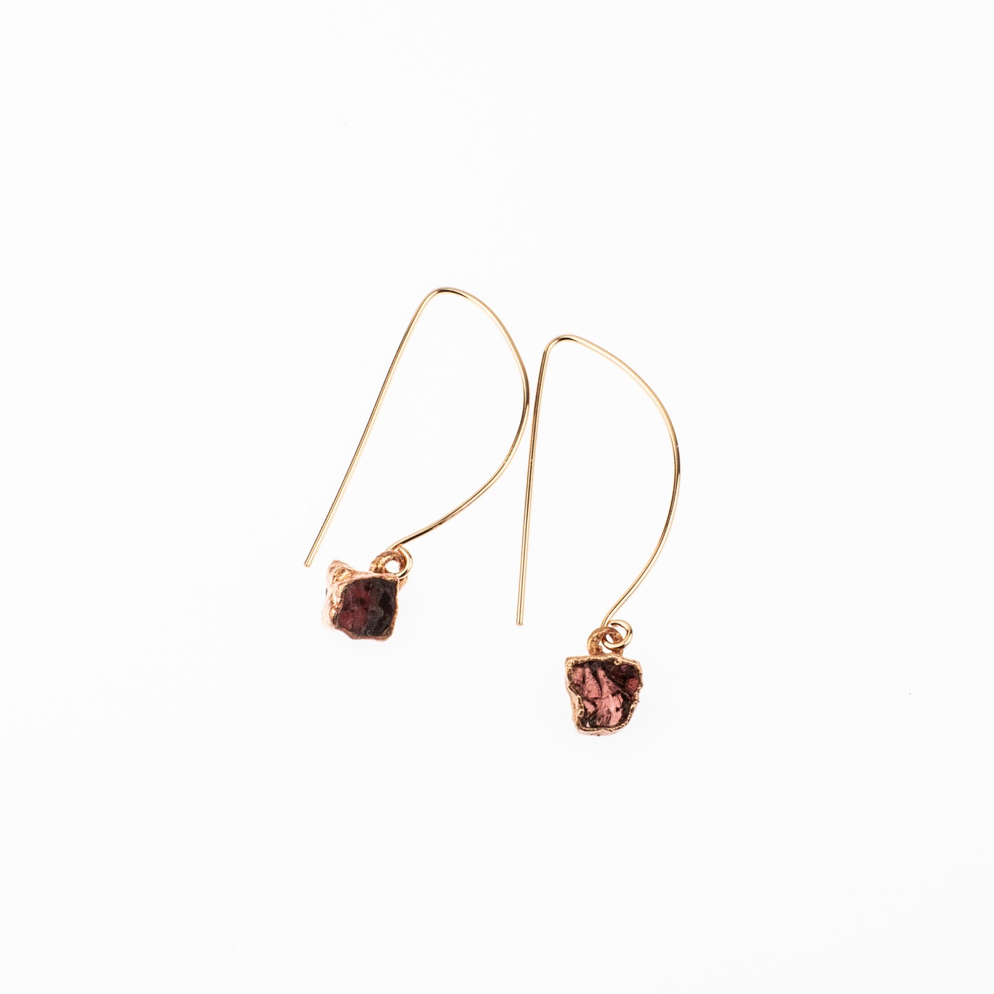 Small Birthstone Long Dangly Earrings