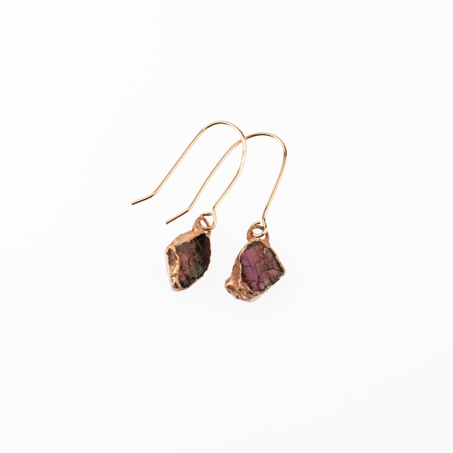 Large Birthstone Short Dangly Earrings