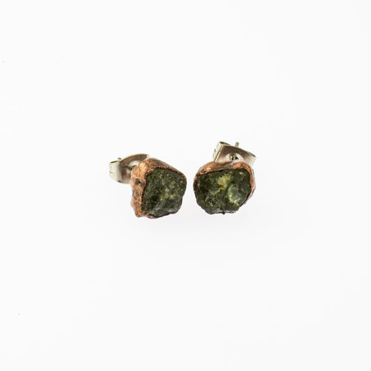 Large Green Garnet Studs