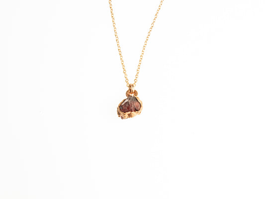 Small Red Garnet Necklace