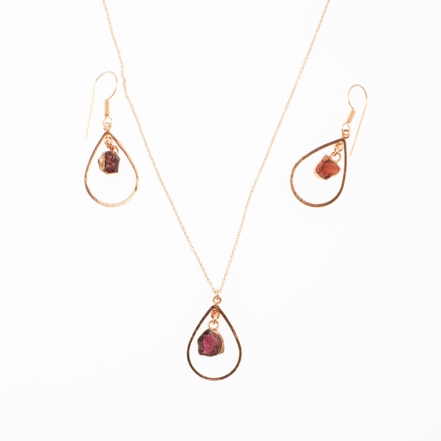 Red Garnet Drop Set