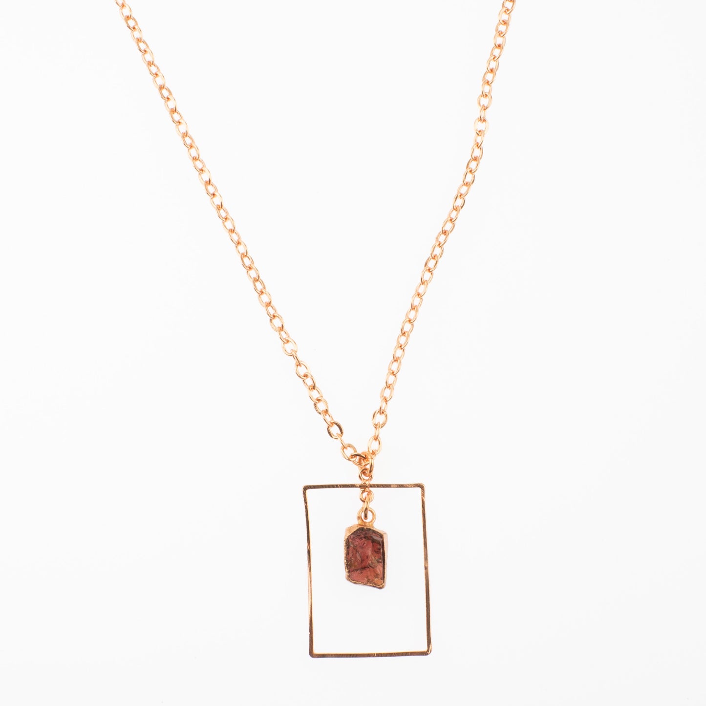 Red Garnet Rectangle Set
