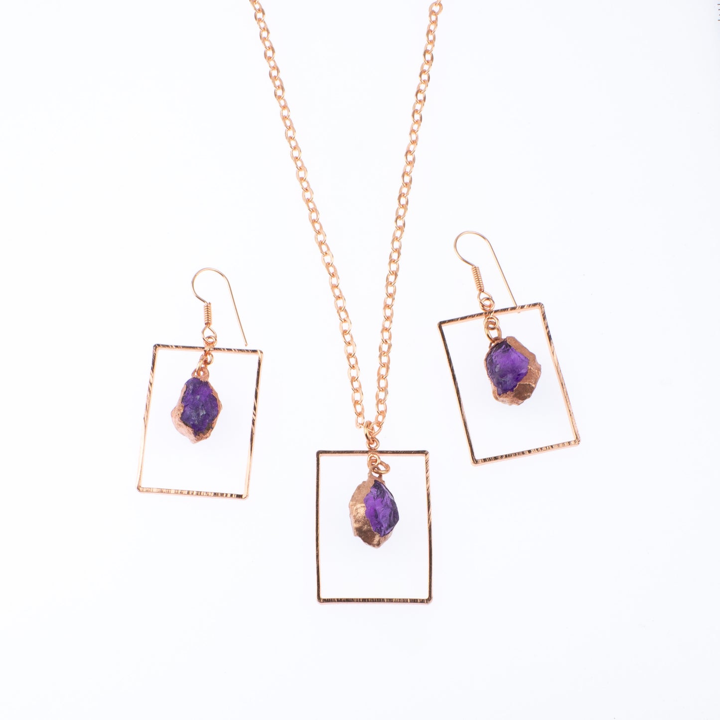 Amethyst Rectangle Set