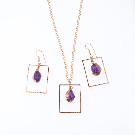 Amethyst Rectangle Set