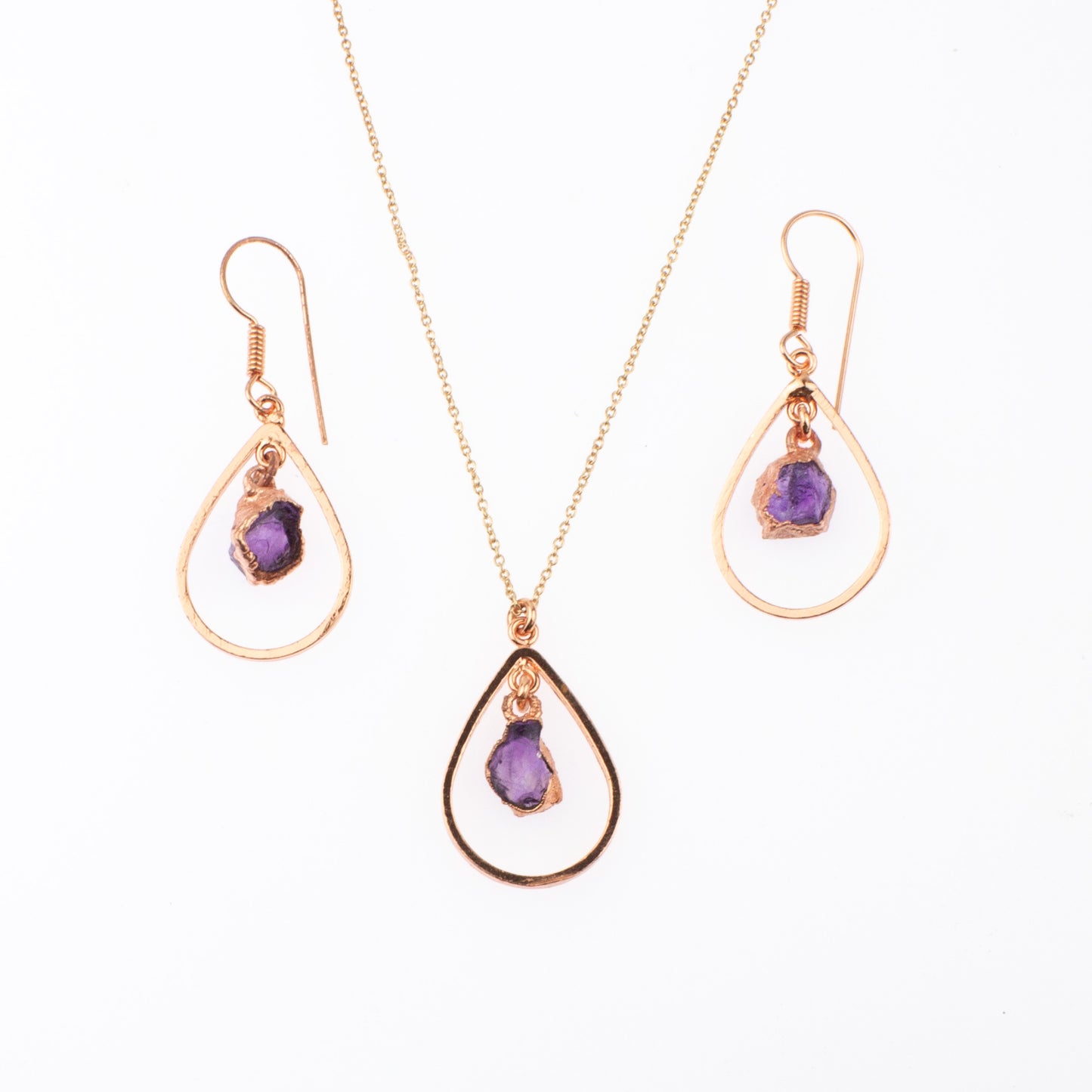 Amethyst Drop Set