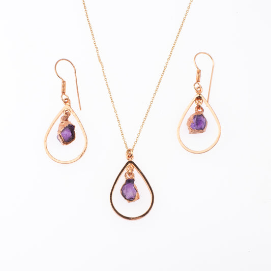 Amethyst Drop Set
