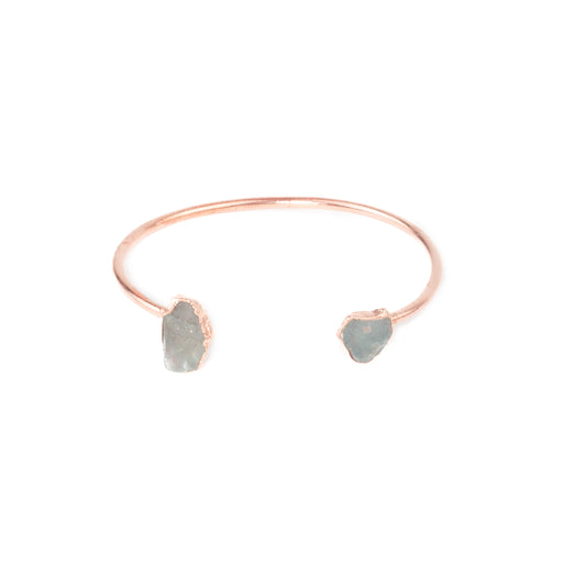 Aquamarine Open Bracelet