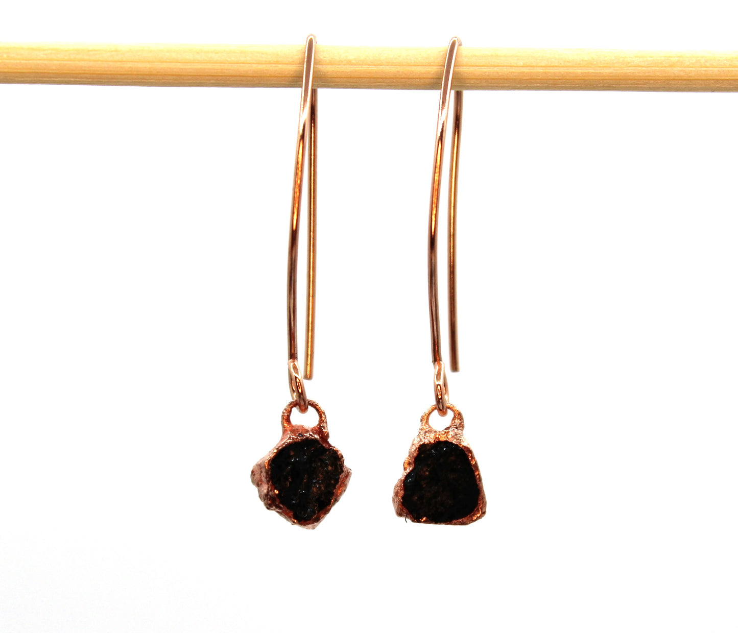 Small Birthstone Long Dangly Earrings