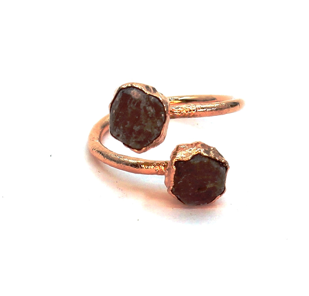 Small Birthstone Open Ring